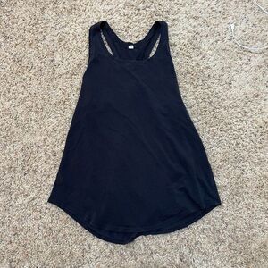 Lululemon Size 6? Love Tank Pleated Black Racerback
